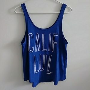 Blue hollister tanktop